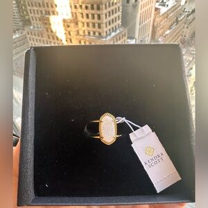 035 Kendra Scott MSRP $80 Sz 7 Drusy Ring NWT